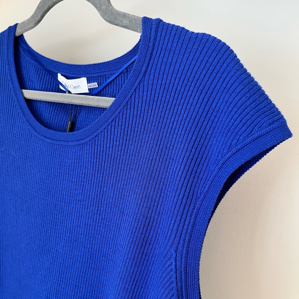 Calvin Klein Ribbed Knit Tee - Picture 3 of 7